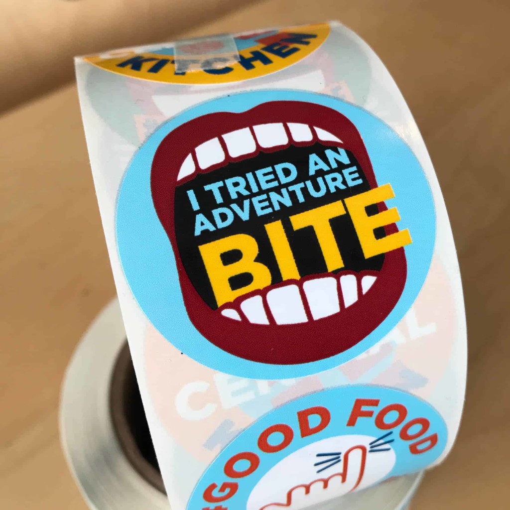 public schools branding - Bellingham good food project sticker designs by shew design