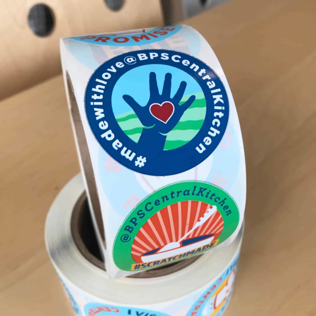 public schools branding - Bellingham good food project sticker designs by shew design