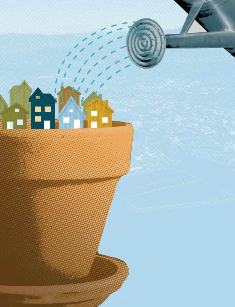land trust marketing - Kulshan community land trust illustration