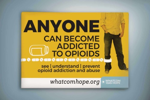 opioid campaign branding - whatcom hope poster