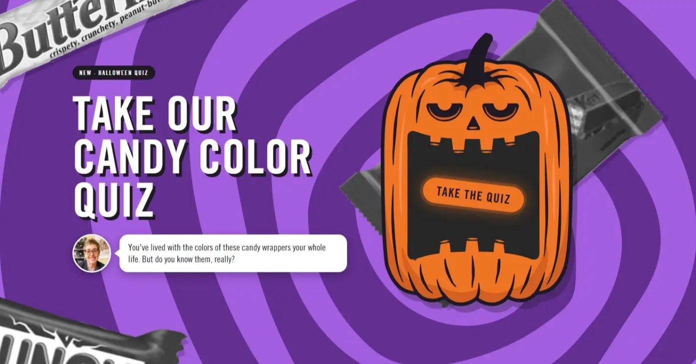 We made a Halloween quiz that drains the color out of candy wrappers. Can you pick the real palette?